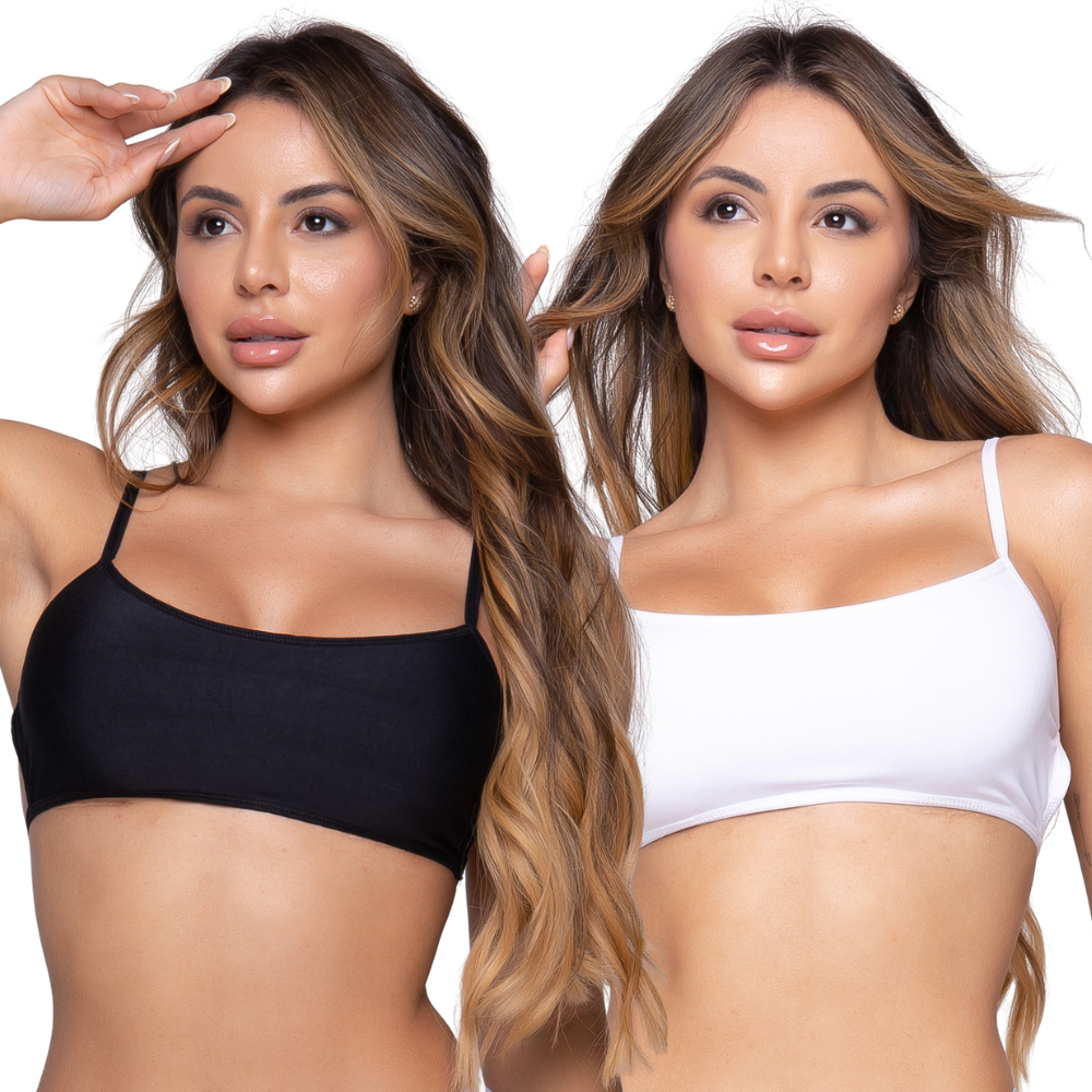 Kit 2 Cropped Fitness Gringa Top Costa Nua Gringa Moda Blogueirinha em Oferta na Shopee