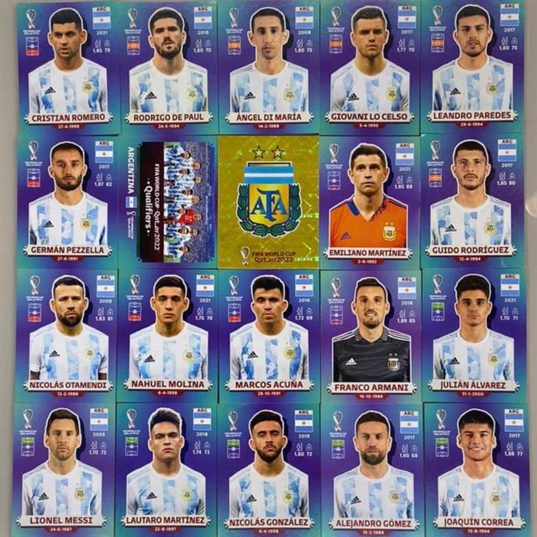 Figurinhas Oficiais Copa 2022 - Time Argentina