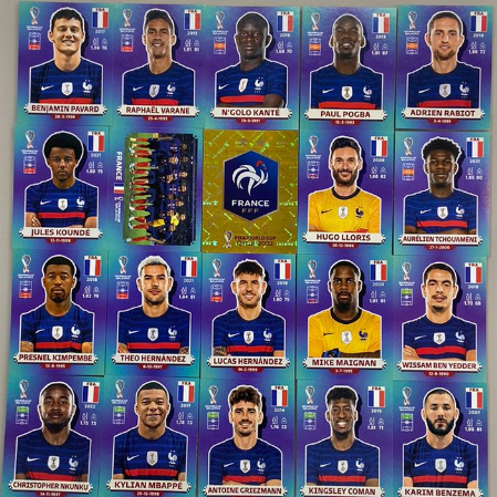 Figurinhas Oficiais Copa 2022 - Time França