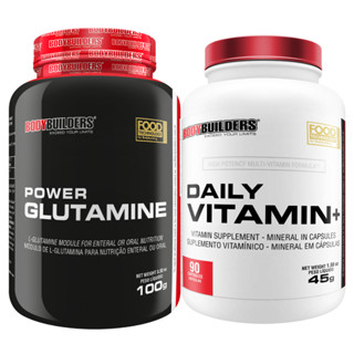 Kit Imunidade Glutamina Power 100g + Daily Vitamin 90 Cápsulas - Bodybuilders