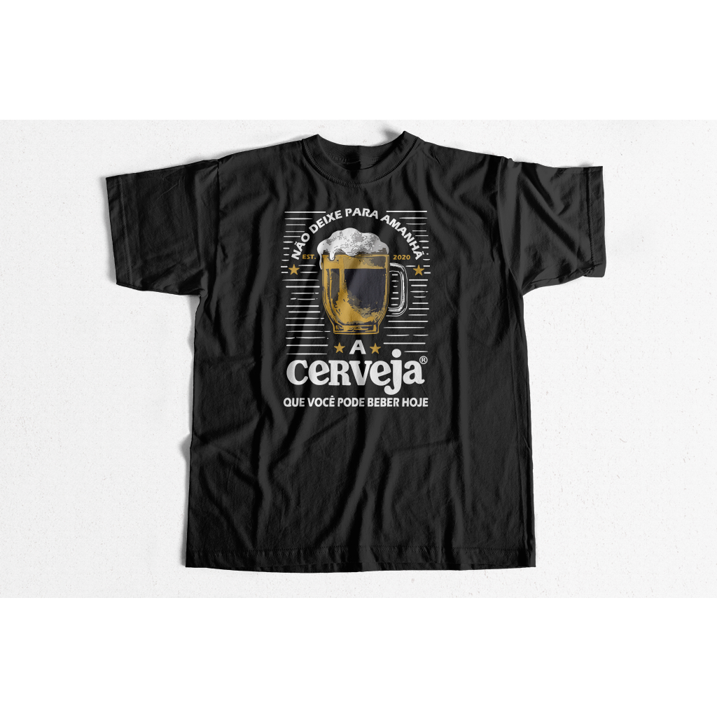 Camiseta Escrita Engraçada Não Deixe Para Amanhã Camisa Algodão Unissex Lançamento Camiseta Algodão Confortável