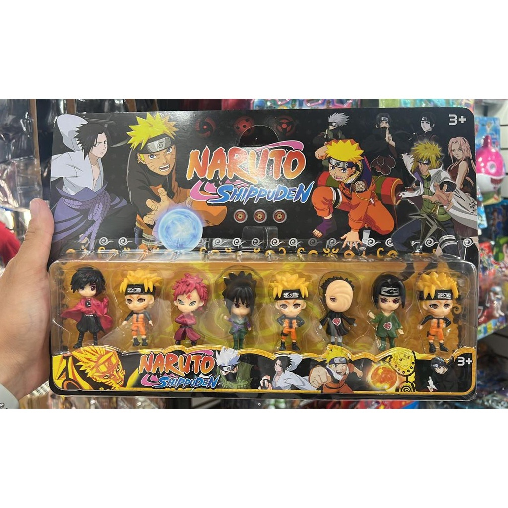 Kit Bonecos Naruto 8 bonecos Pequenos
