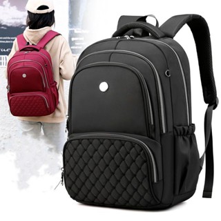 Mochila Grande Nylon Impermeável Escolar Faculdade Femenina