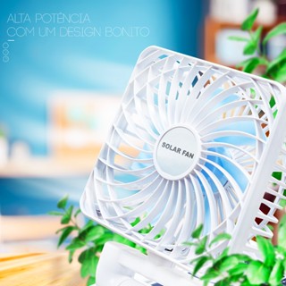 Ventilador de Mesa Dobrável com Painel Solar Portátil - A363