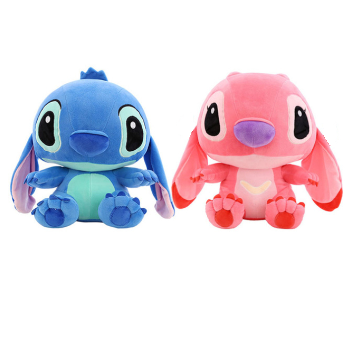 Pelúcia Lilo E Stitch Angel Disney 33cm Antialérgico Azul ou Rosa em Oferta na Shopee