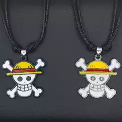 Colar Regulavel do One Piece Do Luffy /Caveira /Anime