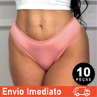 Kit 10 Calcinhas Conforto Microfibra Lingerie Calcinha Feminina