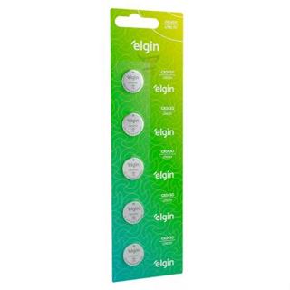 Bateria Moeda Botão Cr2430 Elgin 3v Blister Com 5 Unidades
