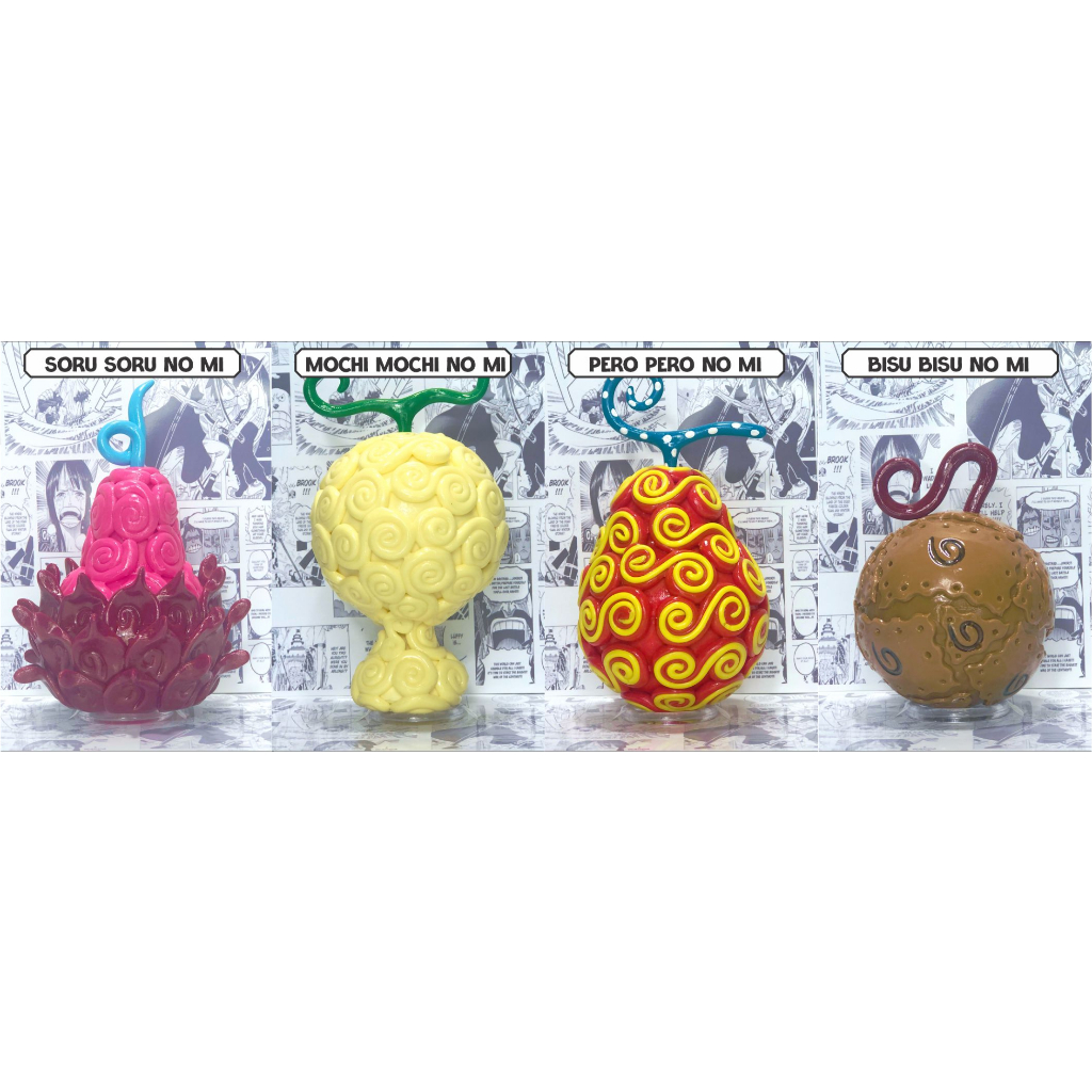 Action Figure - Akuma no mi Piratas Big Mom  (Soru - Mochi - Pero - Bisu) - One Piece