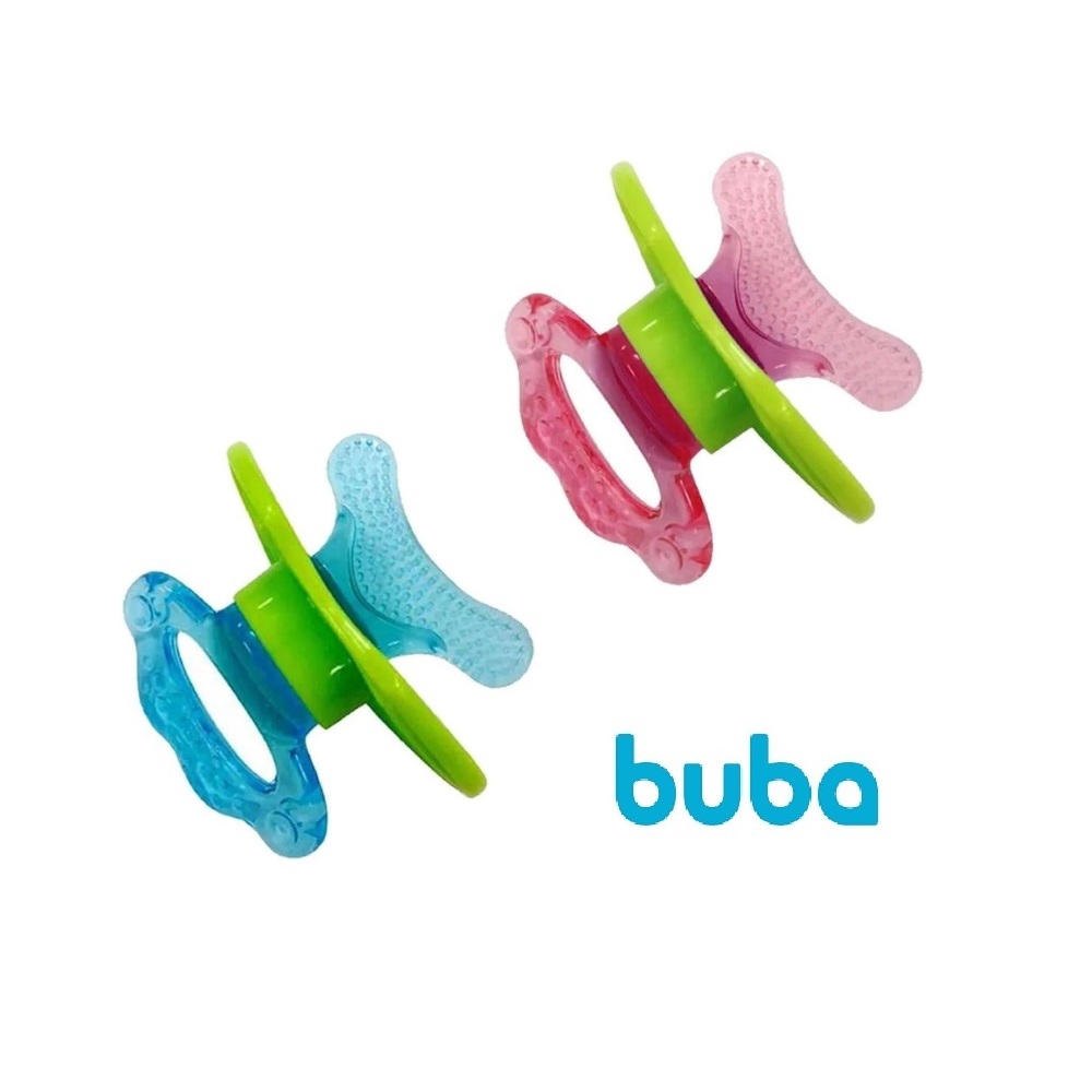Mordedor Chupeta Massageador De Gengiva - Buba + 4 Meses em Oferta na Shopee