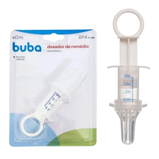 Dosador De Remédio Com Mililitros Bico de Silicone Buba
