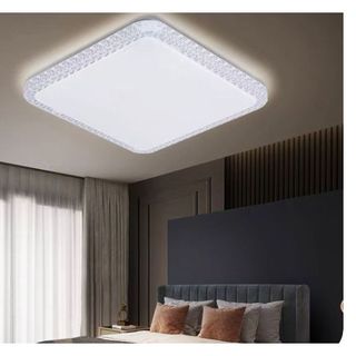 Lustre Plafon  quadrado  Led  24W Multicor Sobrepor