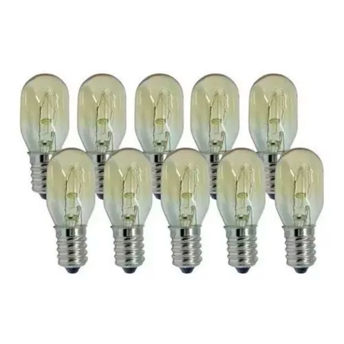 5 Lâmpadas E14 15w 127v + 5 Lâmpadas 15w 220v P/ Geladeira