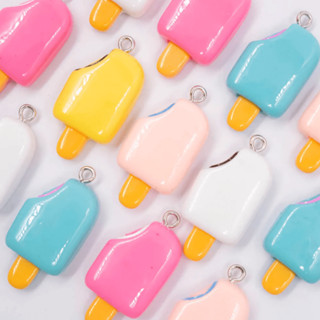 Pingente Picolé Mordido Fofo - Ideal para Chaveiro, Colar, Pulseira e Brinco Food Geek