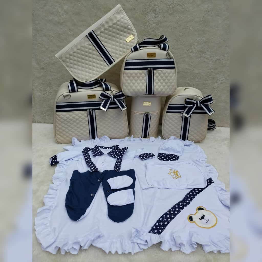 Bolsas saída maternidade personalizada luxo iniciais do nome mala menino/menina em Oferta na Shopee