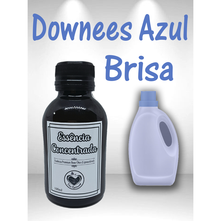 Essência Downees Amaciante Azul Brisa Concentrada Base Óleo Perfumaria Aromatizadores Difusores Saboaria