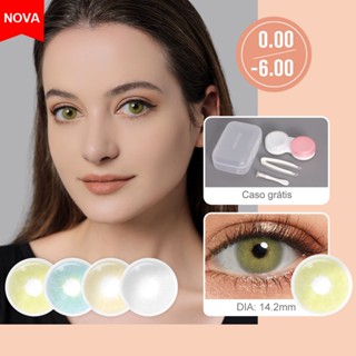 Novo(0.00 ~ - 6.00)HIDROCOR Gen4 Lentes De Contato Coloridas Grau Mensual Uso perfeita da lente Para Maquiagem Freshgo 2 Peças/1 Par 4 Cores Originado da Coreia