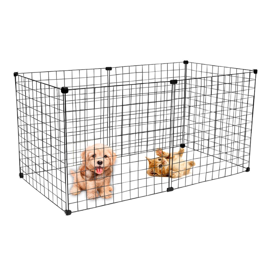 Cercadinho Móvel Pet Cachorro Gato Aramada 6 Telas 60x120