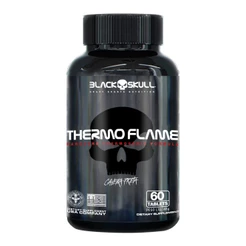 Termogênico - Thermo Flame - 60 Tabletes - Caveira Preta Black Skull