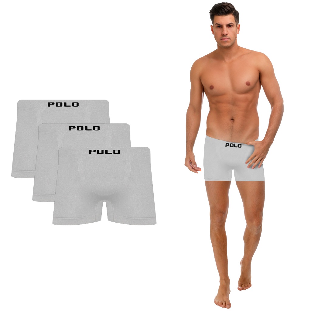 Kit 10 Cueca Boxer Microfibra Polo Star Branca - V1 em Oferta na Shopee