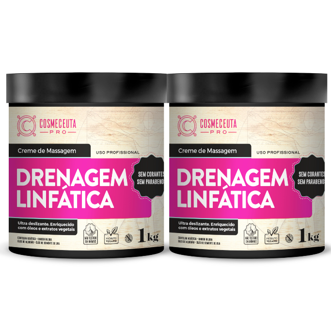 Creme Drenagem Linfática 1kg Cosmeceuta 2 Unidades em Oferta na Shopee
