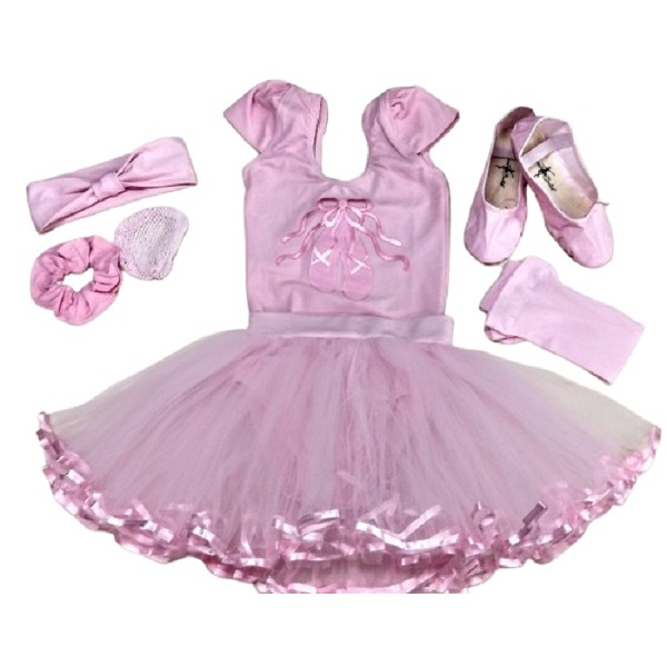 Fantasia  Bailarina linda para Aniversário  completa com acessórios