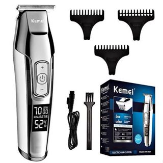 Máquina De Cortar Cabelo Acabamento Profissional Aparar Pelos  Original Kemei Km-5027 BIVOLT em Oferta na Shopee
