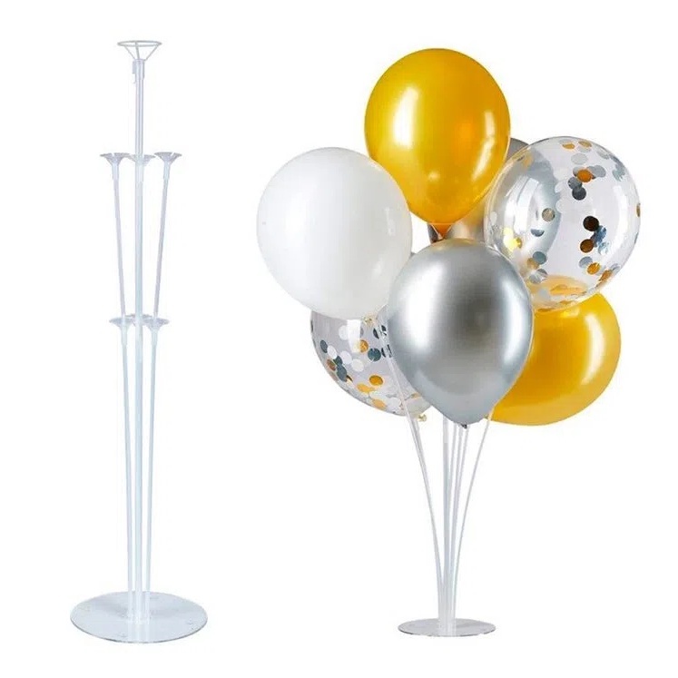 1 Suporte Balaão c/7 Haste Suporte Para Bexiga 70cm Enfeite De Festa, eventos, casamento em Oferta na Shopee