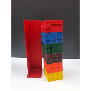 Torre jenga Caiu perdeu Torre terremoto com suporte