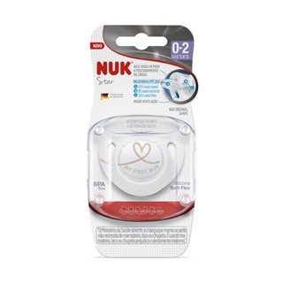 Chupeta Star Newborn Neutral Silicone RN 0-2 Meses