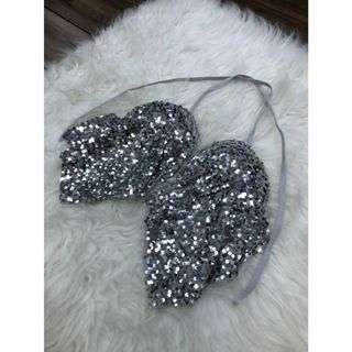 Top Cropped Paetê Lantejoula Brilhante Com argola Top com brilho Carnaval
