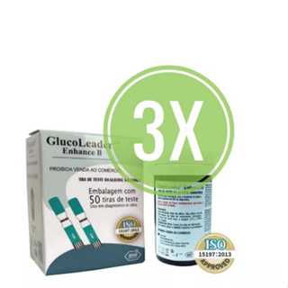Tiras de Glicose GlucoLeader C/150 un Glicemia Diabetes