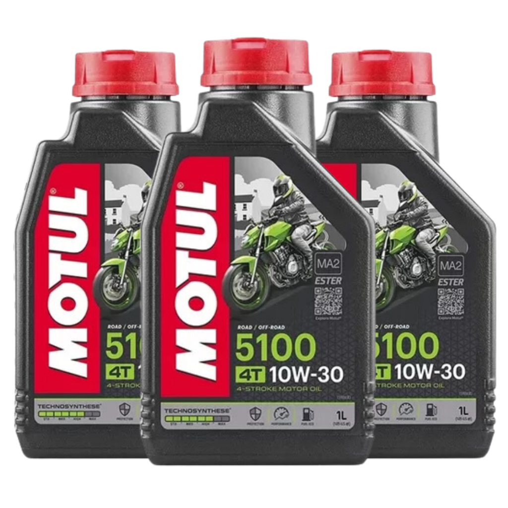 Kit Óleo Lubrificante Motul 5100 4t 10w30 C/ 3 Litros - Spare Parts and Accessories for Vehicles