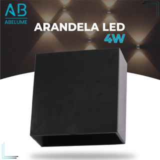 Arandela LED 4W Slim 2 Focos Ajustáveis + Luz Embutida - Modelo Europeu Moderno Interno e Externo Paredes e Muros Preto e Branco em Oferta na Shopee