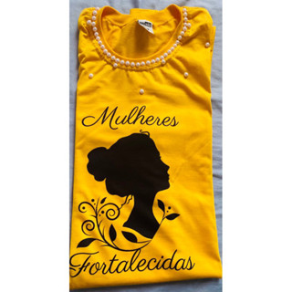 Kit com 16 camisetas personalizadas mulheres virtuosas frases evangélicas congresso culto