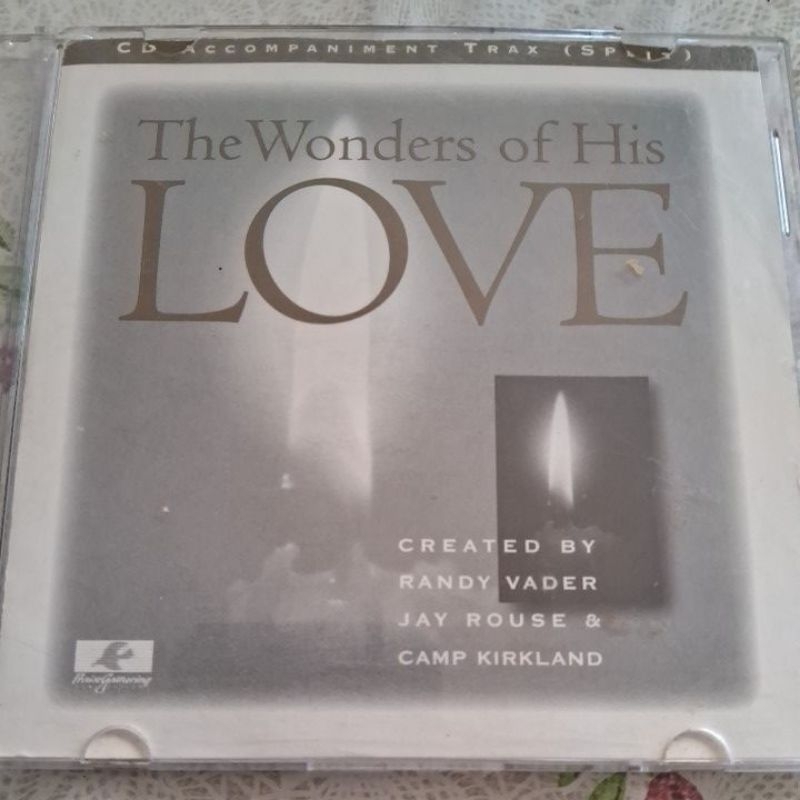 CD accompaniment Trax Splittrax The Wonders Of His Love by Randy, Jay, Kirkland.