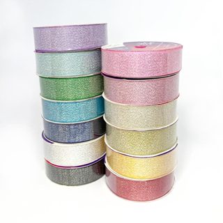 Fita de Cetim com Lurex 22mm Glitter Metalizada Cinderela Laços Artesanatos em Oferta na Shopee