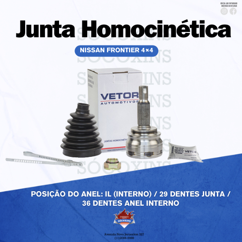 Junta Homocinética para Nissan Frontier 4×4 – Xtrail – Xterra