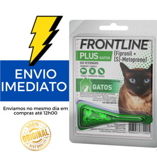 Antipulgas, Carrapatos, piolhos p/Gatos p/Gatos Frontline plus 01kg a 10kg 0,5ml 1 Dose Original ENVIO IMEDIATO