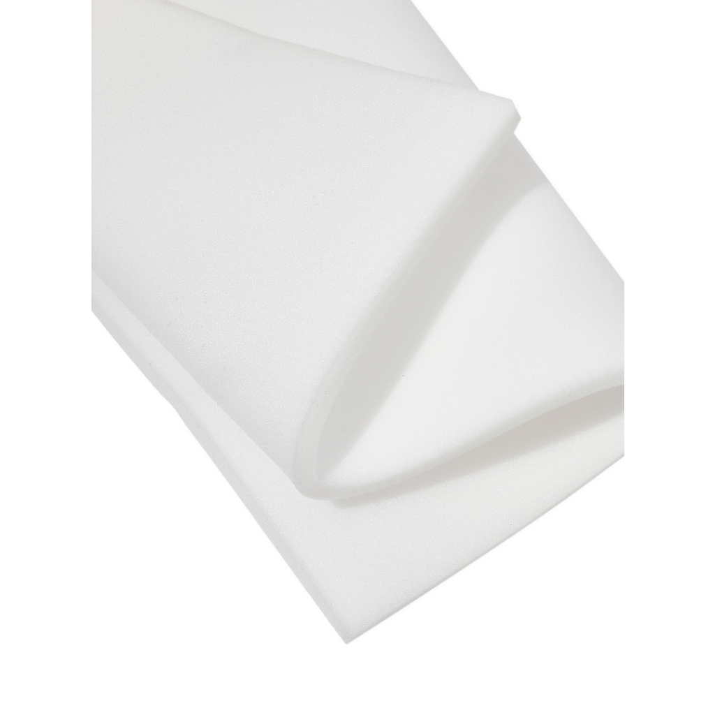 Espuma sob medida D28 50m x 50cm x 1cm para Estofado Cadeira Almofada Banqueta 1 peça