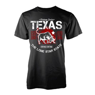 Camisa Masculina Country Texas Vintage Camiseta Básica Masculina De Algodão