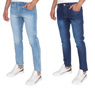 Kit/2 Calças Jeans Masculina Slim Elastano