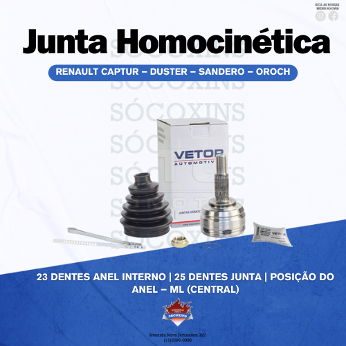 Junta Homocinética para Renault Captur – Duster