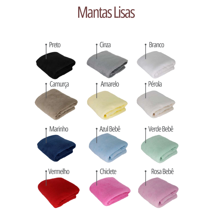 Manta Confort Solteiro Microfibra 140 X 220 cm 100% Poliéster