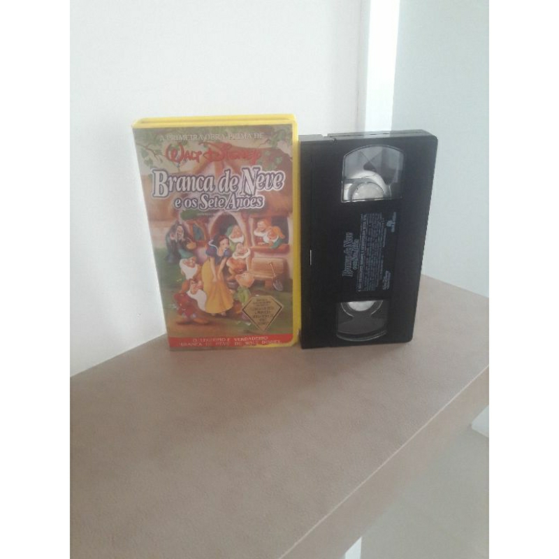 Fita Vhs Branca De Neve E Os Sete Anões - Clássico Disney - Dublado