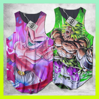 Kit com 2 Camisetas Masculina Regata Longline Dragon Ball