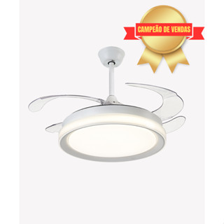 Ventilador De Teto Pás Retráteis Com Controle Remoto Bivolt