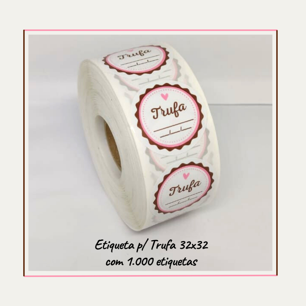 Etiquetas Adesivas Doces Trufa Caseira em Oferta na Shopee
