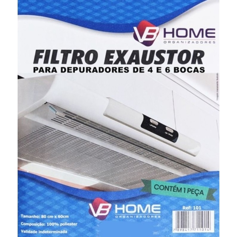 Filtro Manta Gordura Colormaq Sugar Bosch 60cm x 80cm para Coifas e Exaustores universal