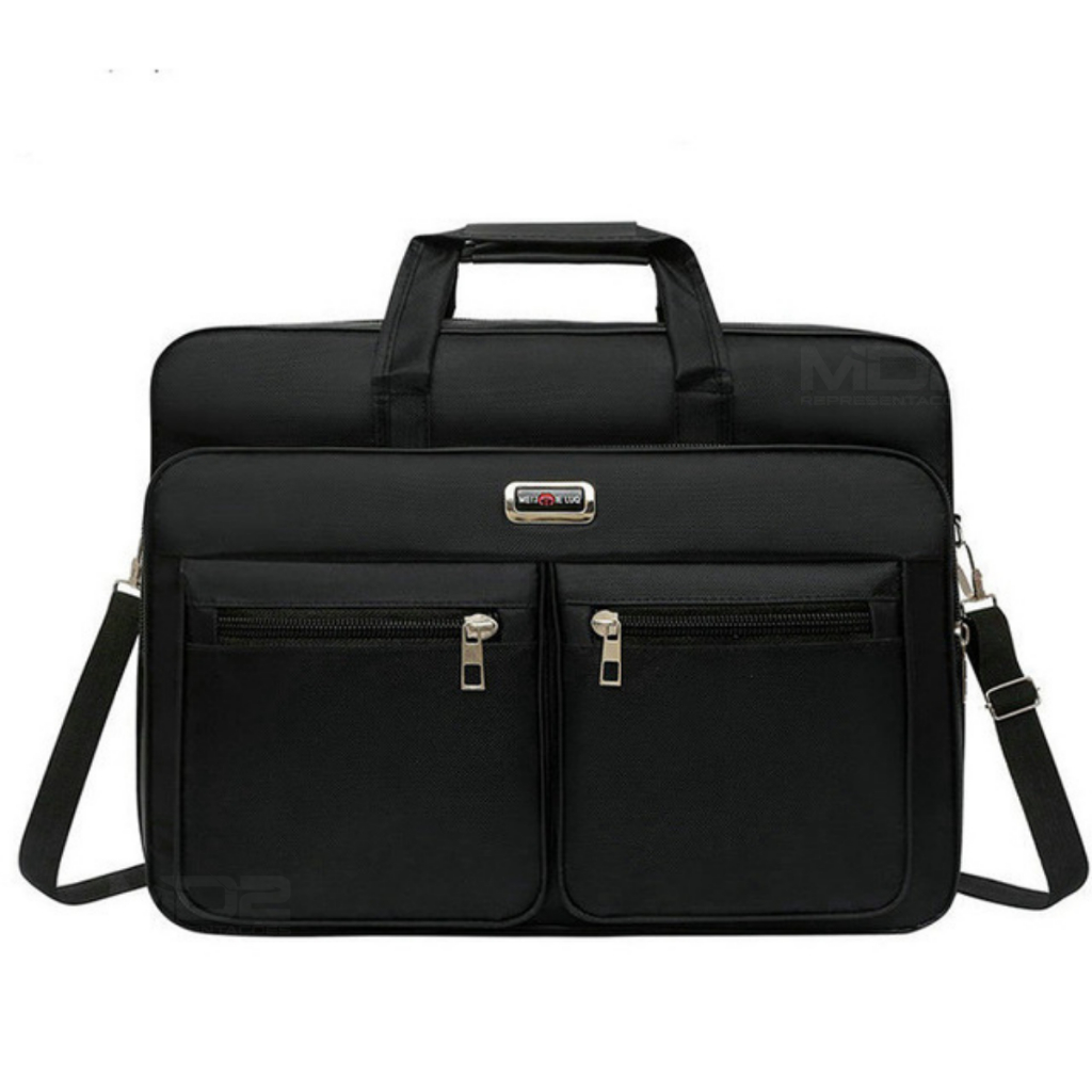 Bolsa Pasta Notebook Grande Nylon Masculino Maleta Executiva em Oferta na Shopee